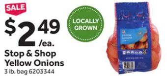 Stop&Shop Stop & shop yellow onions offer