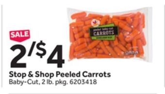 Stop&Shop Stop & shop peeled carrots offer