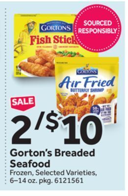 Stop&Shop Gorton's breaded seafood offer