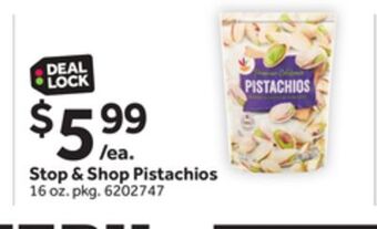 Stop&Shop Stop & shop pistachios offer