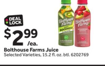 Stop&Shop Bolthouse farms juice offer