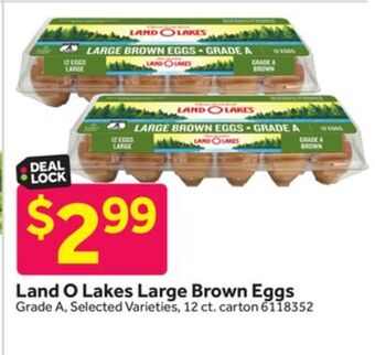 Stop&Shop Land o lakes large brown eggs offer