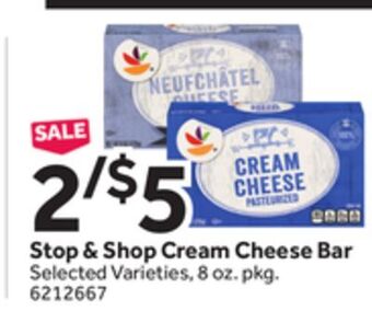Stop&Shop Stop & shop cream cheese bar offer