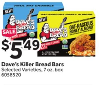 Stop&Shop Dave's killer bread bars offer