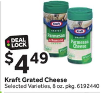 Stop&Shop Kraft grated cheese offer
