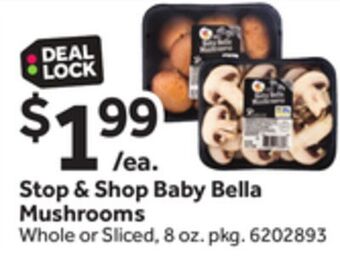 Stop&Shop Stop & shop baby bella mushrooms offer