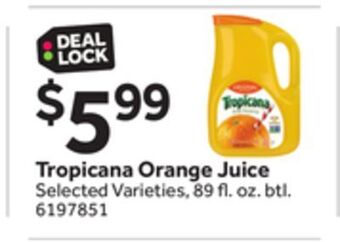 Stop&Shop Tropicana orange juice offer