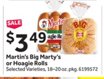 Stop&Shop Martin's big marty's or hoagie rolls offer