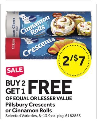 Stop&Shop Pillsbury crescents or cinnamon rolls offer
