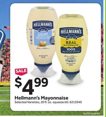 Stop&Shop Hellmann's mayonnaise offer