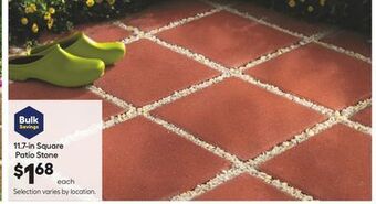 Lowe's 11.7-in square patio stone offer