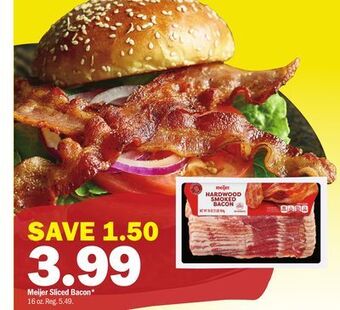 Meijer Meijer sliced bacon offer