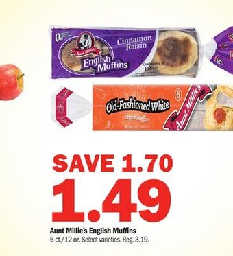 Meijer Aunt millie's english muffins offer