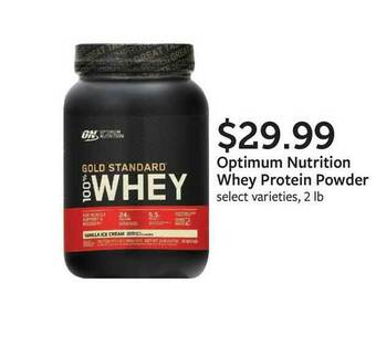 Fareway Optimum Nutrition Whey Protein Powder offer
