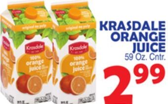 Bravo Supermarkets Krasdale orange juice offer