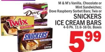 C Town Snickers ice cream bars offer