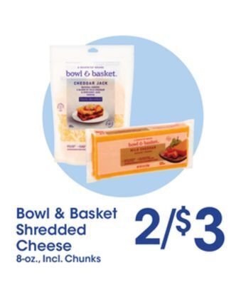 Price Rite Bowl & basket shredded cheese offer