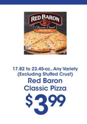 Price Rite Red baron classic pizza offer