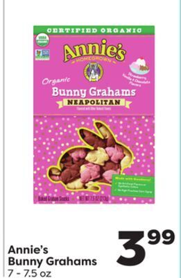 Weis Markets Annie's bunny grahams offer