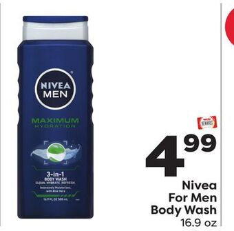 Weis Markets Nivea for men body wash offer