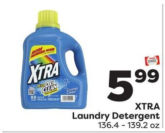 Weis Markets Xtra laundry detergent offer