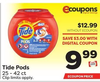 Weis Markets Tide pods offer