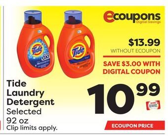 Weis Markets Tide laundry detergent offer
