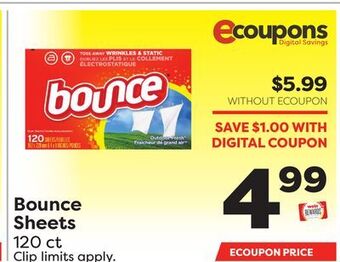 Weis Markets Bounce sheets offer