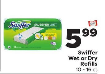 Weis Markets Swiffer wet or dry refills offer