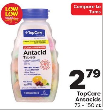 Weis Markets Topcare antacids offer