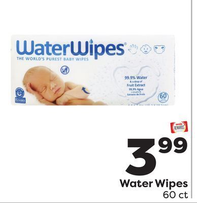 Weis Markets Water wipes offer