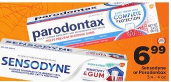 Weis Markets Sensodyne or paradontax offer