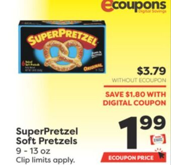 Weis Markets Superpretzel soft pretzels offer