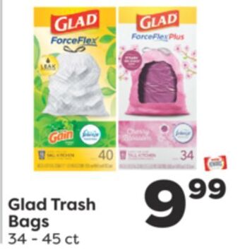 Weis Markets Glad trash bags offer