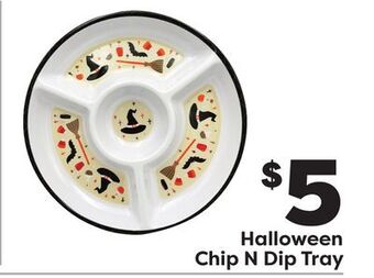 Weis Markets Halloween chip n dip tray offer