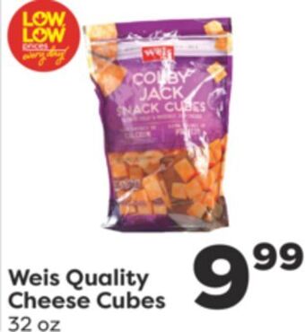 Weis Markets Weis quality cheese cubes offer