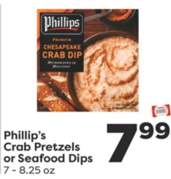 Weis Markets Phillip's crab pretzels or seafood dips offer