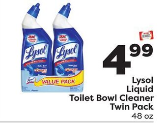 Weis Markets Lysol liquid toilet bowl cleaner twin pack offer