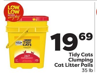Weis Markets Purina tidy cats clumping cat litter pails offer