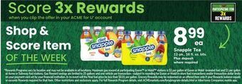 ACME Snapple tea offer