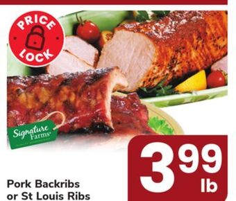 ACME Pork backribs or st louis ribs offer