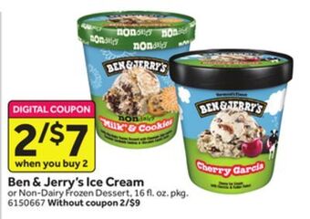Stop&Shop Ben & jerry's ice cream offer