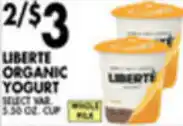 Met Foodmarkets Liberte Organic Yogurt offer