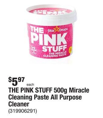 The Home Depot The pink stuff 500g miracle cleaning paste all purpose cleaner offer