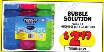 Ollie's Bubble solution offer