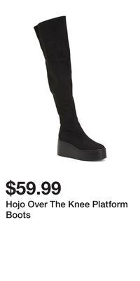TJ Maxx Hojo over the knee platform boots offer