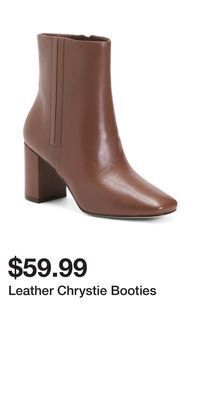 TJ Maxx Leather chrystie booties offer