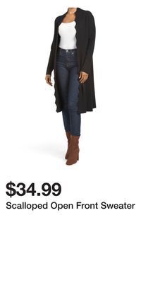 TJ Maxx Scalloped open front sweater offer