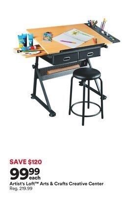 Michaels Artist's loft arts & crafts creative center offer