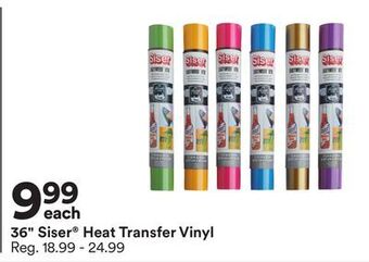 Michaels 36 siser heat transfer vinyl offer